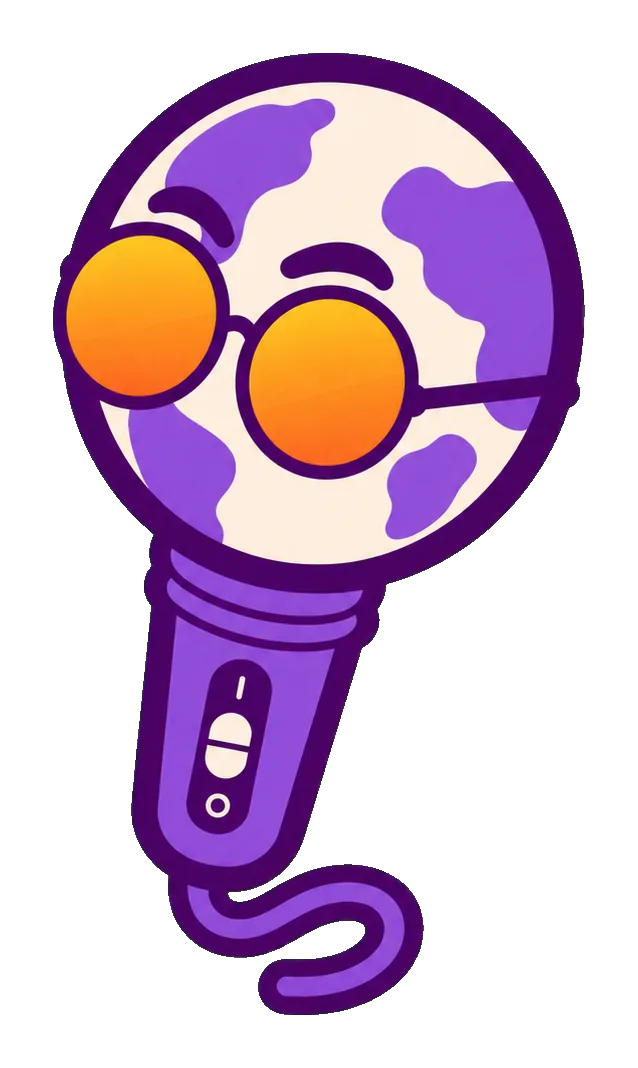 Dub, the Singdu globe microphone mascot